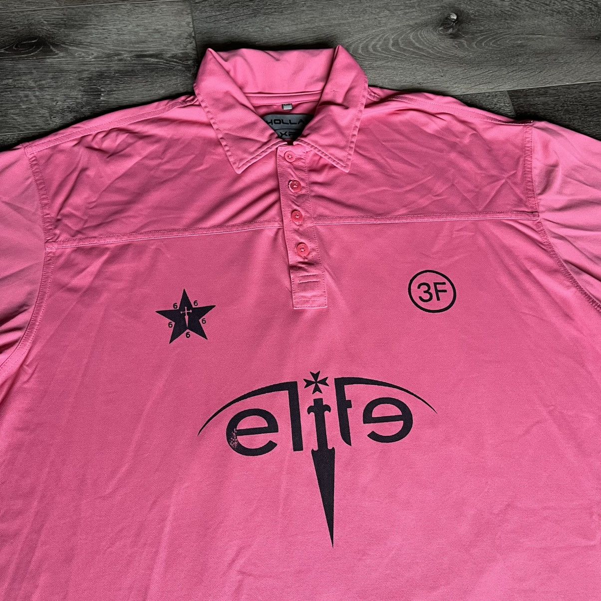 Vintage Vintage Style 3rd World Elite Network Dagger Logo Polo Shirt Size US L / EU 52-54 / 3 - 3 Thumbnail