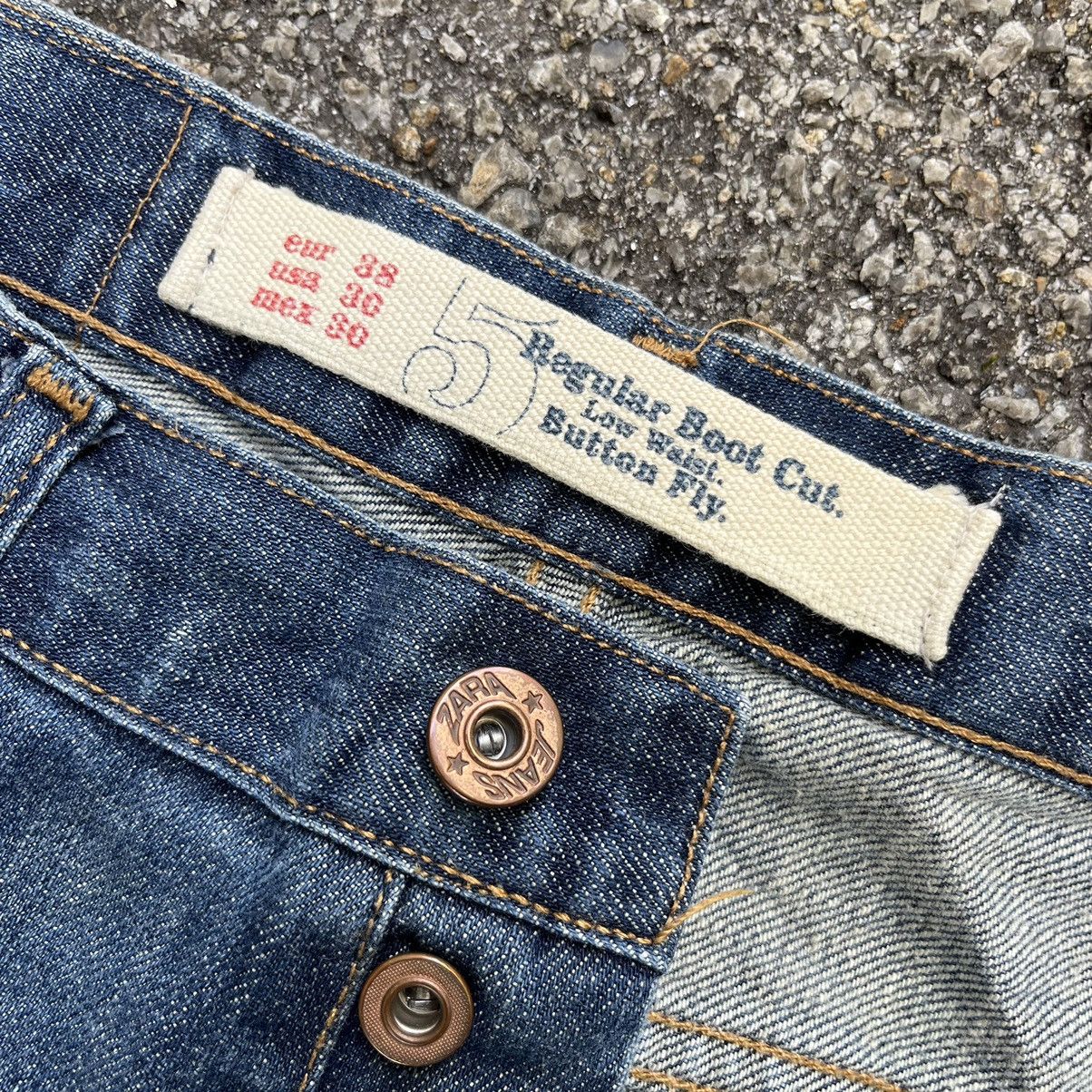 Zara Flared Zara Blue Jeans Patches Denim Boot Cut Japanese Style Size US 28 / EU 44 - 8 Thumbnail