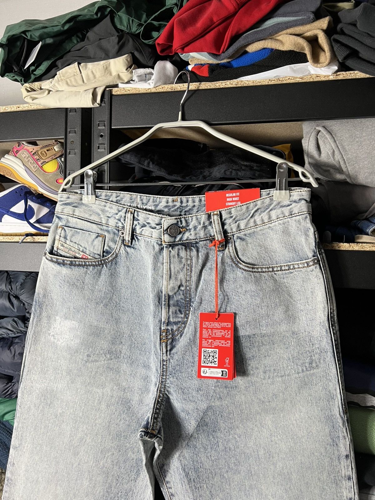 Diesel Diesel Vintage Light Wash Jeans High Waist Straight Fit Y2K Size US 32 / EU 48 - 10 Thumbnail