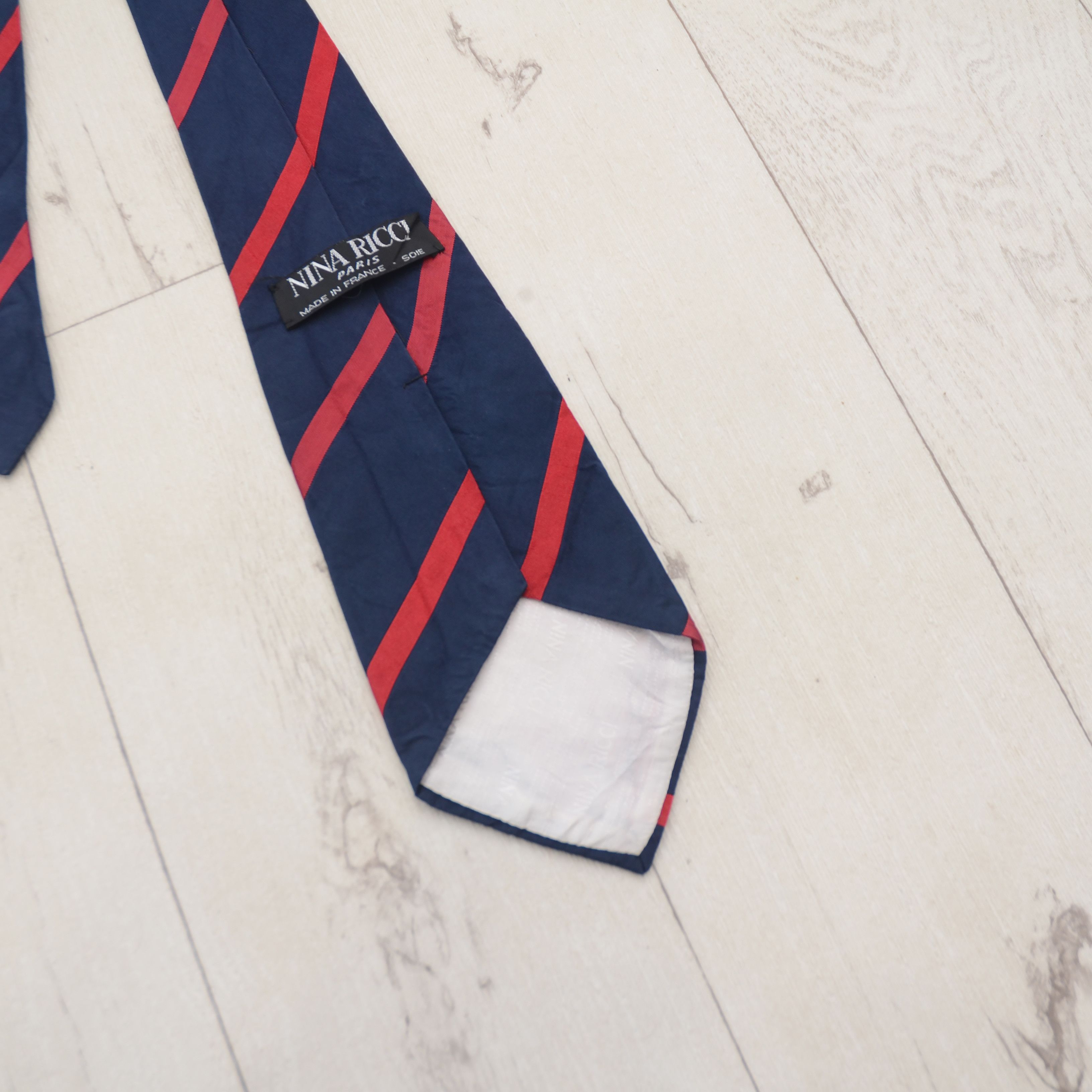 Designer × Vintage Vintage Authentic NINA RICCI Tie Striped Print Design Rare Size ONE SIZE - 6 Thumbnail