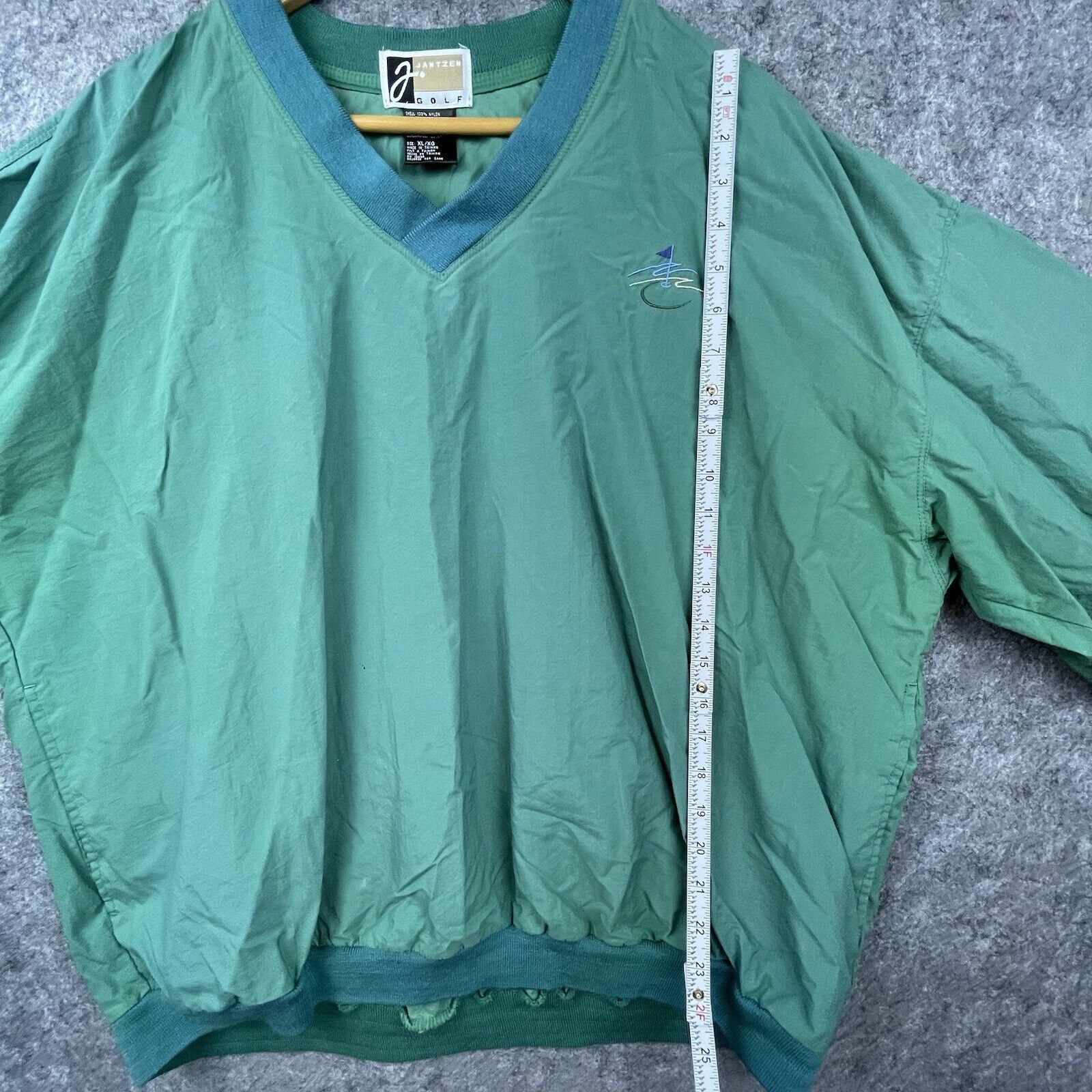 Jantzen Vintage Jantzen Golf Windbreaker Mens XL Green Faded 80s 90s Size US XL / EU 56 / 4 - 6 Thumbnail