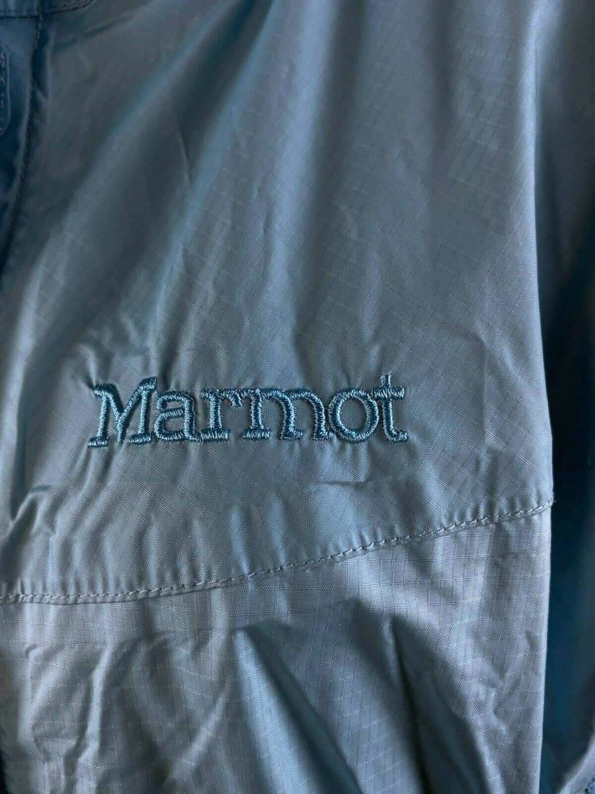 Marmot Marmot Blue Full Zip Hooded Nylon Hiking Jacket Size L Size L / US 10 / IT 46 - 3 Thumbnail