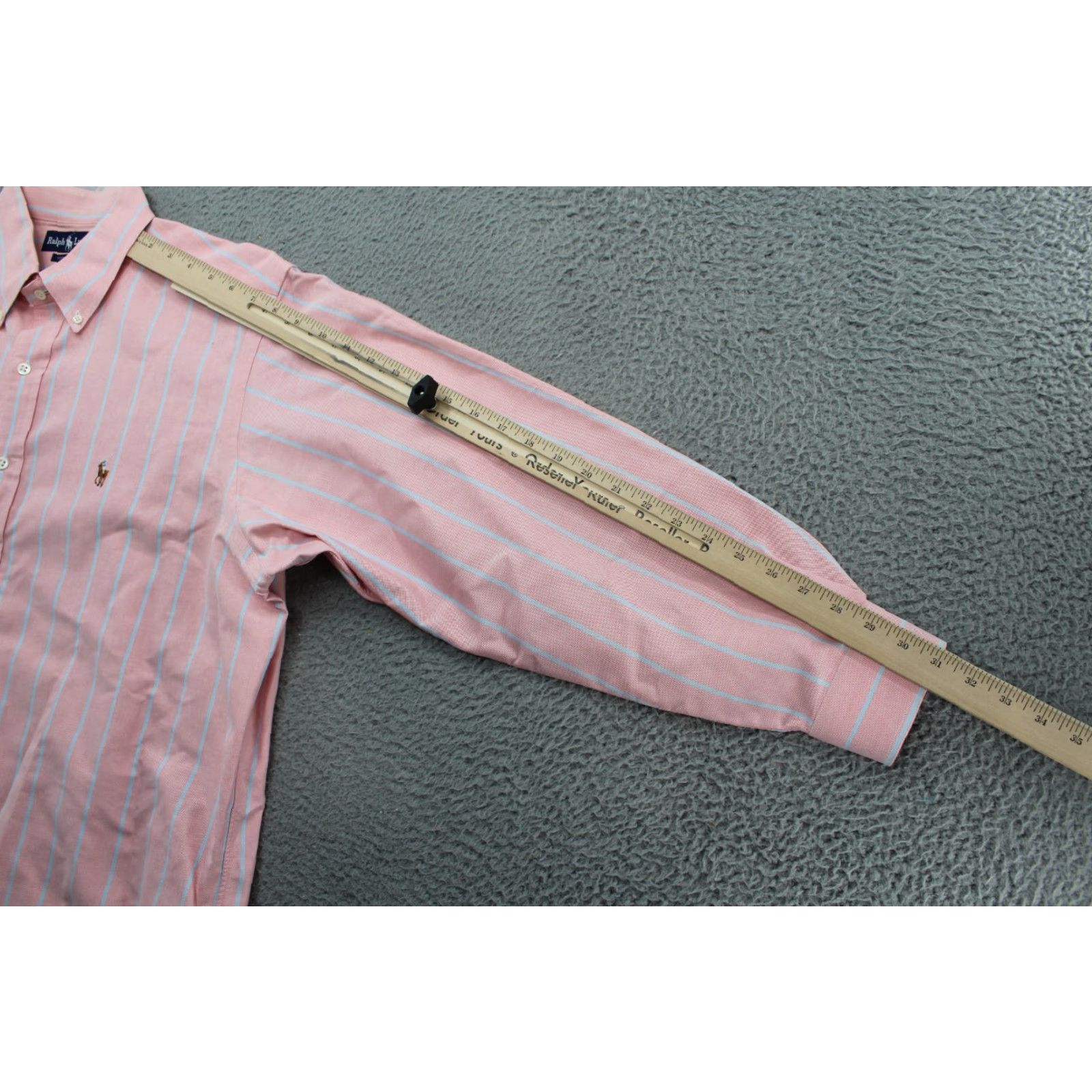Ralph Lauren Ralph Lauren Striped Long Sleeve Button Up Shirt Size 16.5-33 Pink Raspberry Pattern Classic Mens Size US XL / EU 56 / 4 - 7 Thumbnail