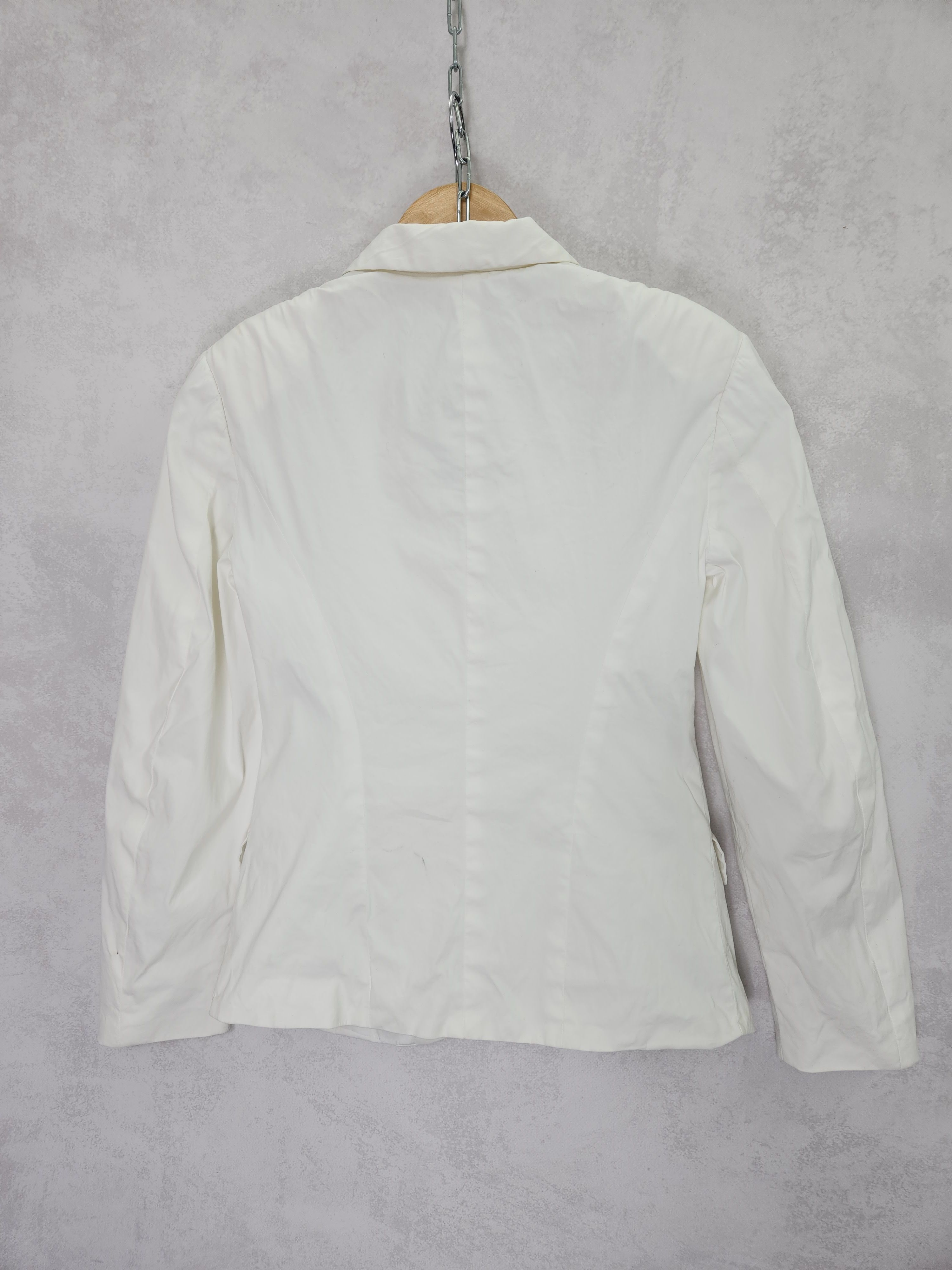 Jil Sander Jil sander white button ups cotton nylon blazer size 34 Size XS / US 0-2 / IT 36-38 - 7 Thumbnail