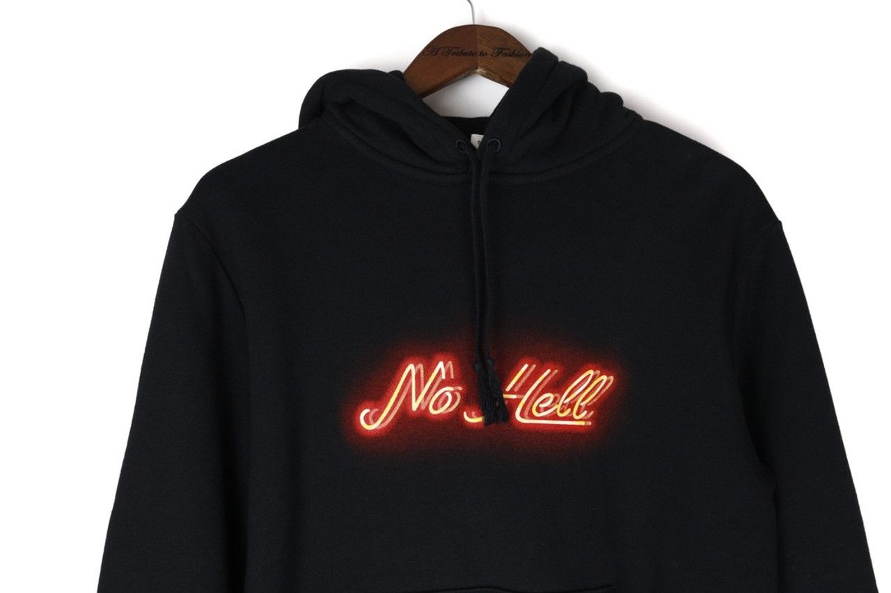 Saint Laurent Paris o1bcso1str0924 No Hell Hoodie in Black Size US M / EU 48-50 / 2 - 2 Thumbnail