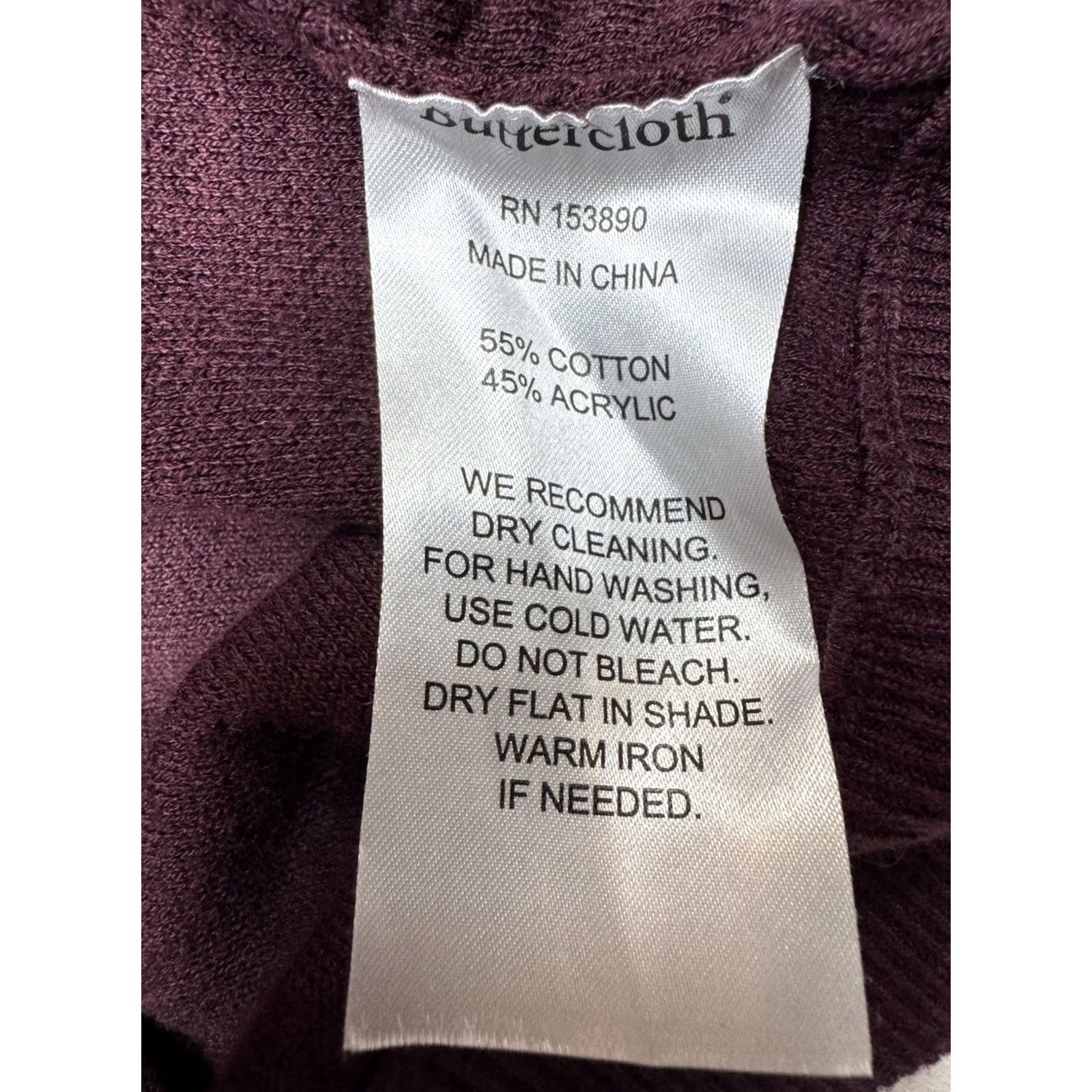 Vintage VINTAGE? (No) Buttercloth Sweater Mens XL Burgundy Pullover Long Sleeve Knit Collared Solid Regular Fit Knit Wool? Size US XL / EU 56 / 4 - 7 Thumbnail