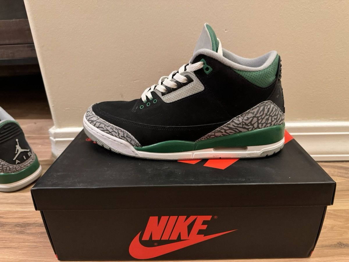 image of Jordan Brand 3 Pine Green Shoes, Men's (Size 11)