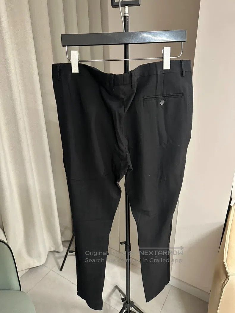 Saint Laurent Paris Saint Laurent Paris Solid Black Wool Smoking Pants Size US 36 / EU 52 - 2 Thumbnail