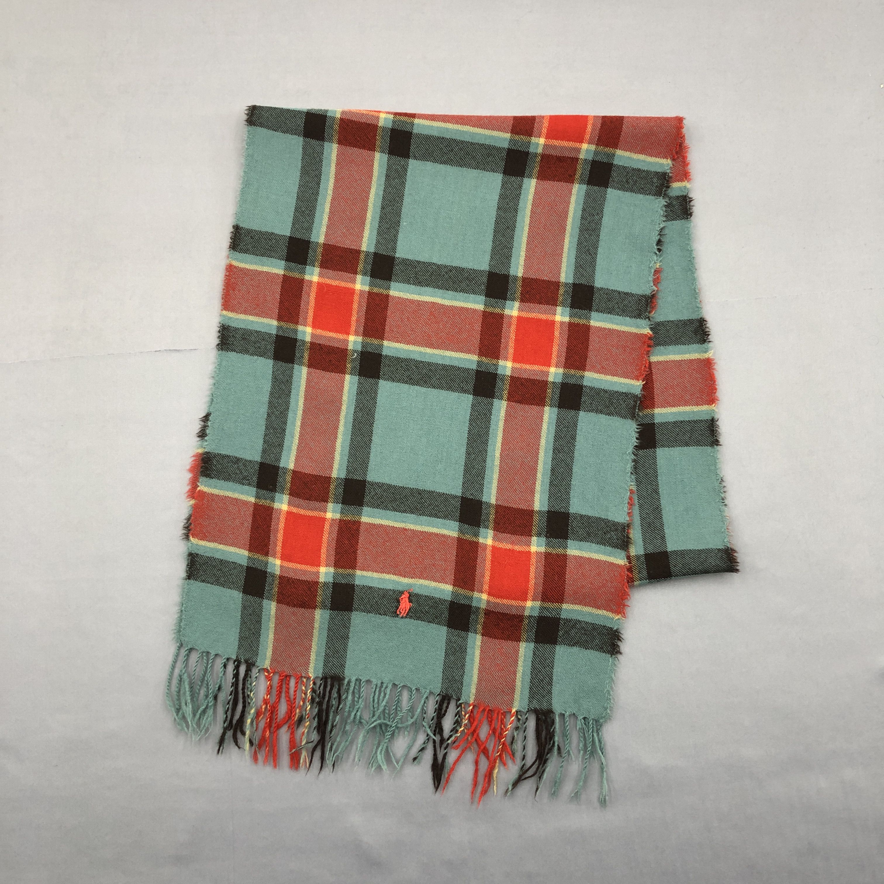 Polo Ralph Lauren Vintage Ralph Lauren Scarf Plaid Tartan Wool Scarves. Size ONE SIZE - 3 Thumbnail