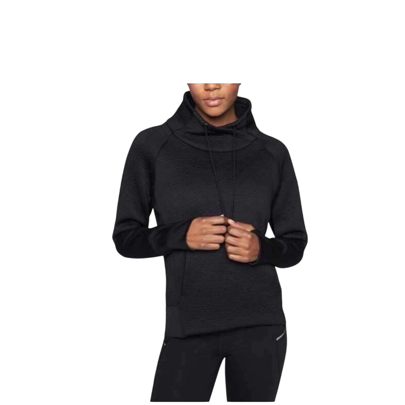 Athleta Athleta Sweatshirt Women Medium Black Elevation Quilted Size M / US 6-8 / IT 42-44 - 1 Thumbnail