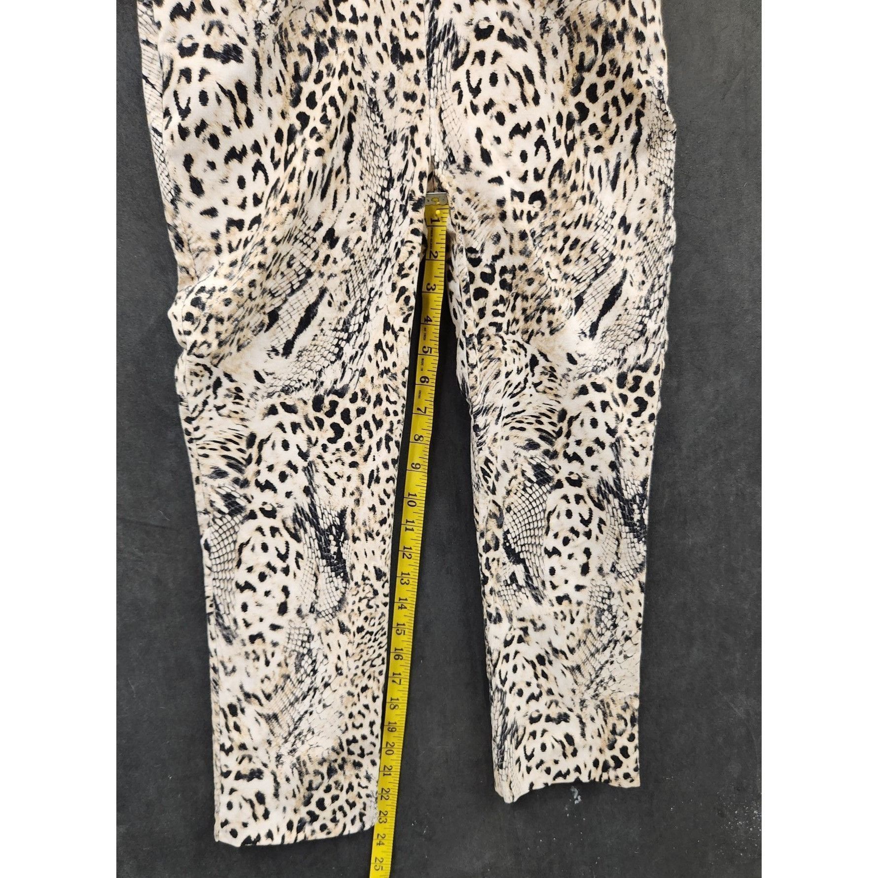 Chicos Chicos Womens Leopard Print Slim Pants Size 00 US 2 Rayon Bl Size 24" / US 00 / IT 34 - 7 Thumbnail