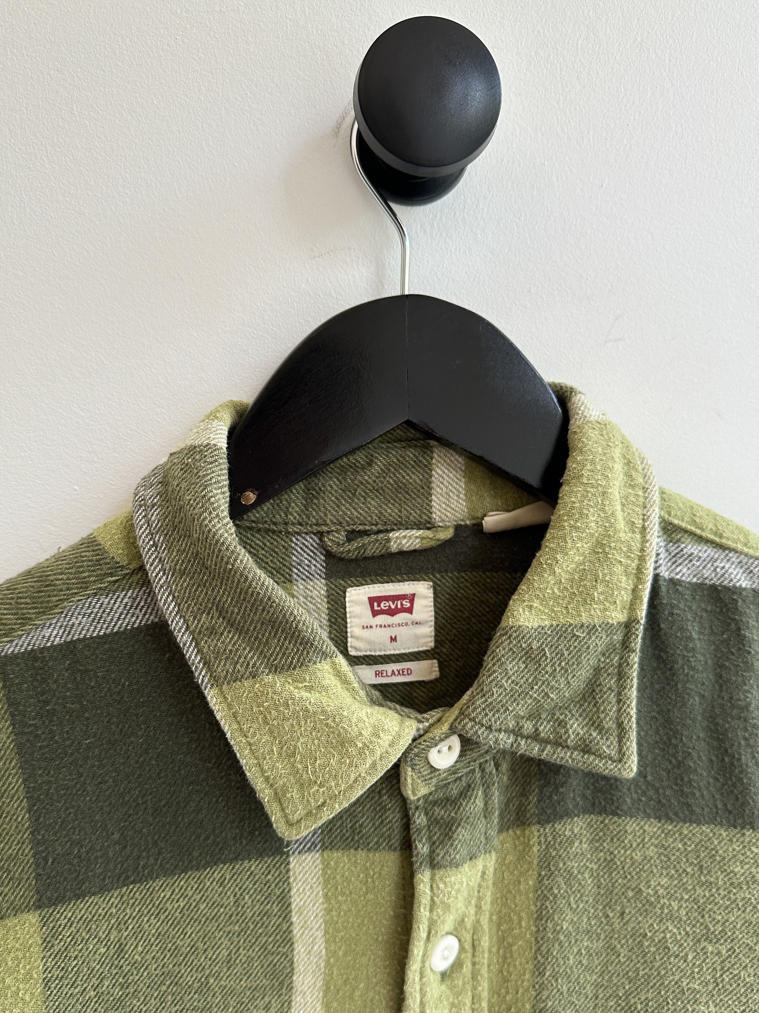 Levi's Levi's Check Green Flannel Shirt Size US M / EU 48-50 / 2 - 6 Thumbnail