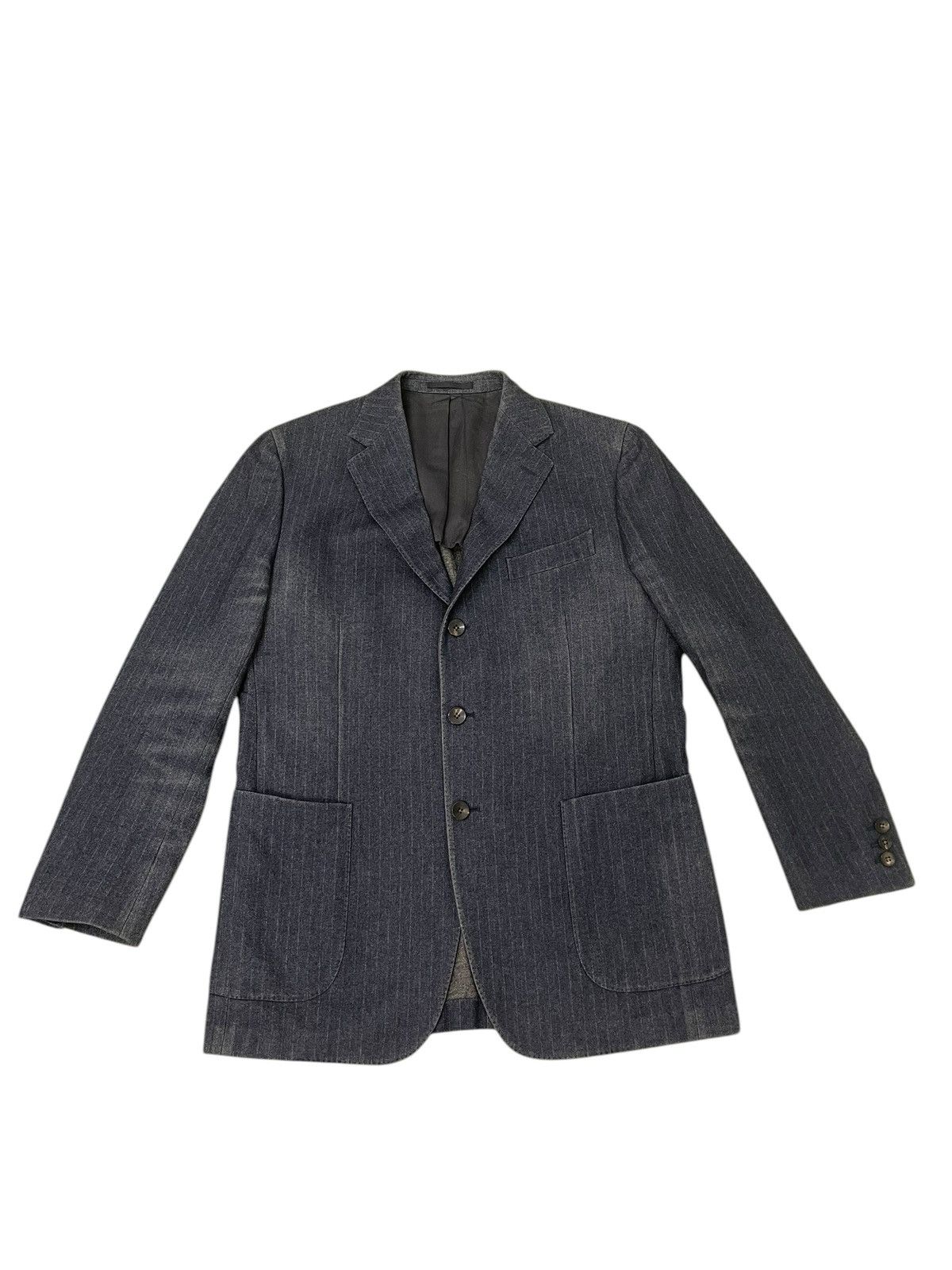 Boglioli Chore Jacket Boglioli Italy Wool Faded Striped 6🟩7 Size US M / EU 48-50 / 2 - 5 Thumbnail
