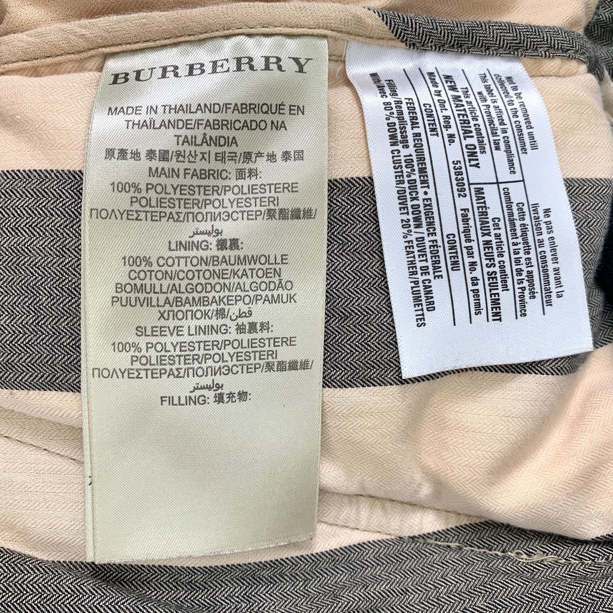 Burberry Burberry Brit Puffer Jacket XL Taupe Down Filled Quilted Coa Size US M / EU 48-50 / 2 - 7 Thumbnail