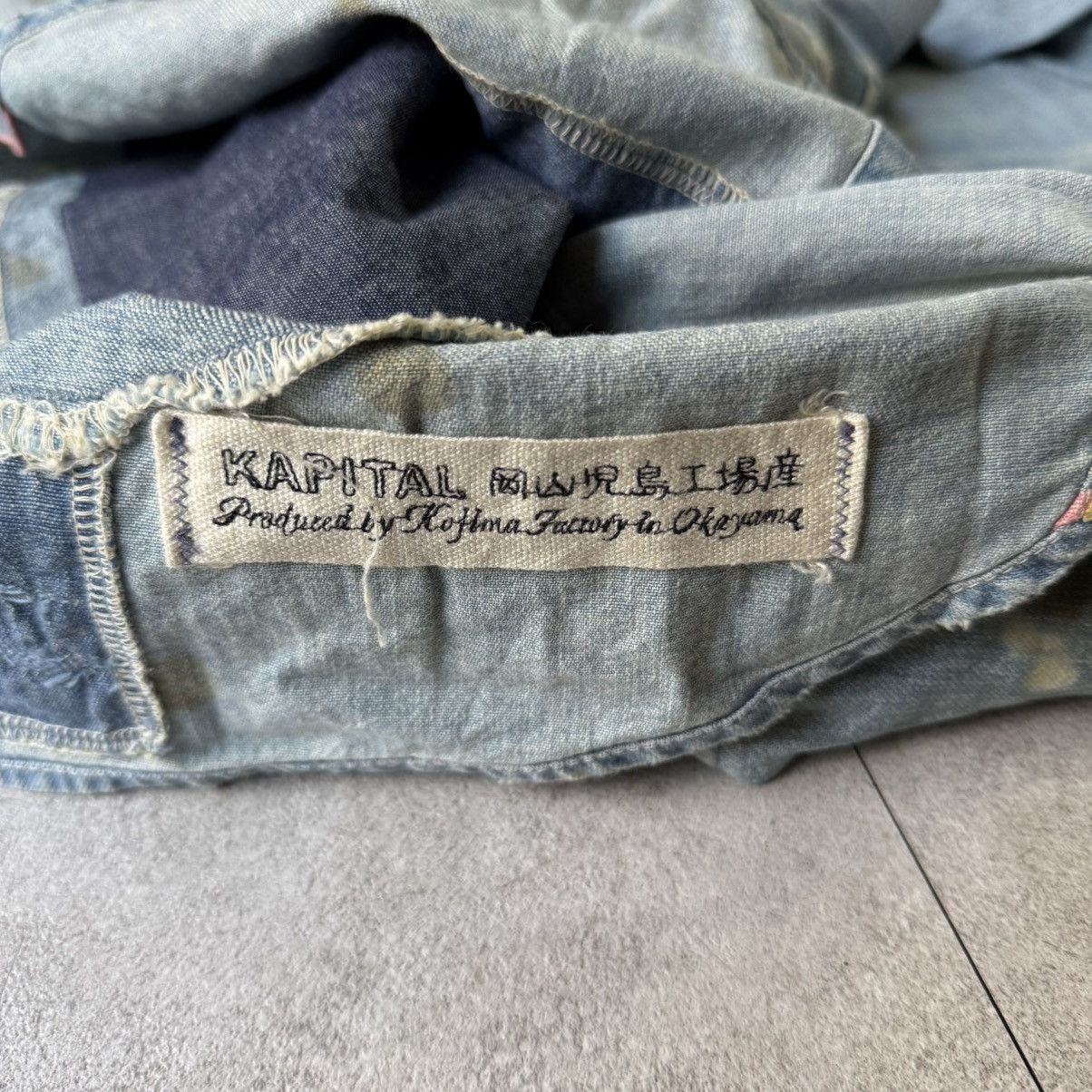 Kapital × Kapital Kountry Kapital Kountry Studed 1of1 BORO Patch Denim Shirts Size US L / EU 52-54 / 3 - 9 Thumbnail