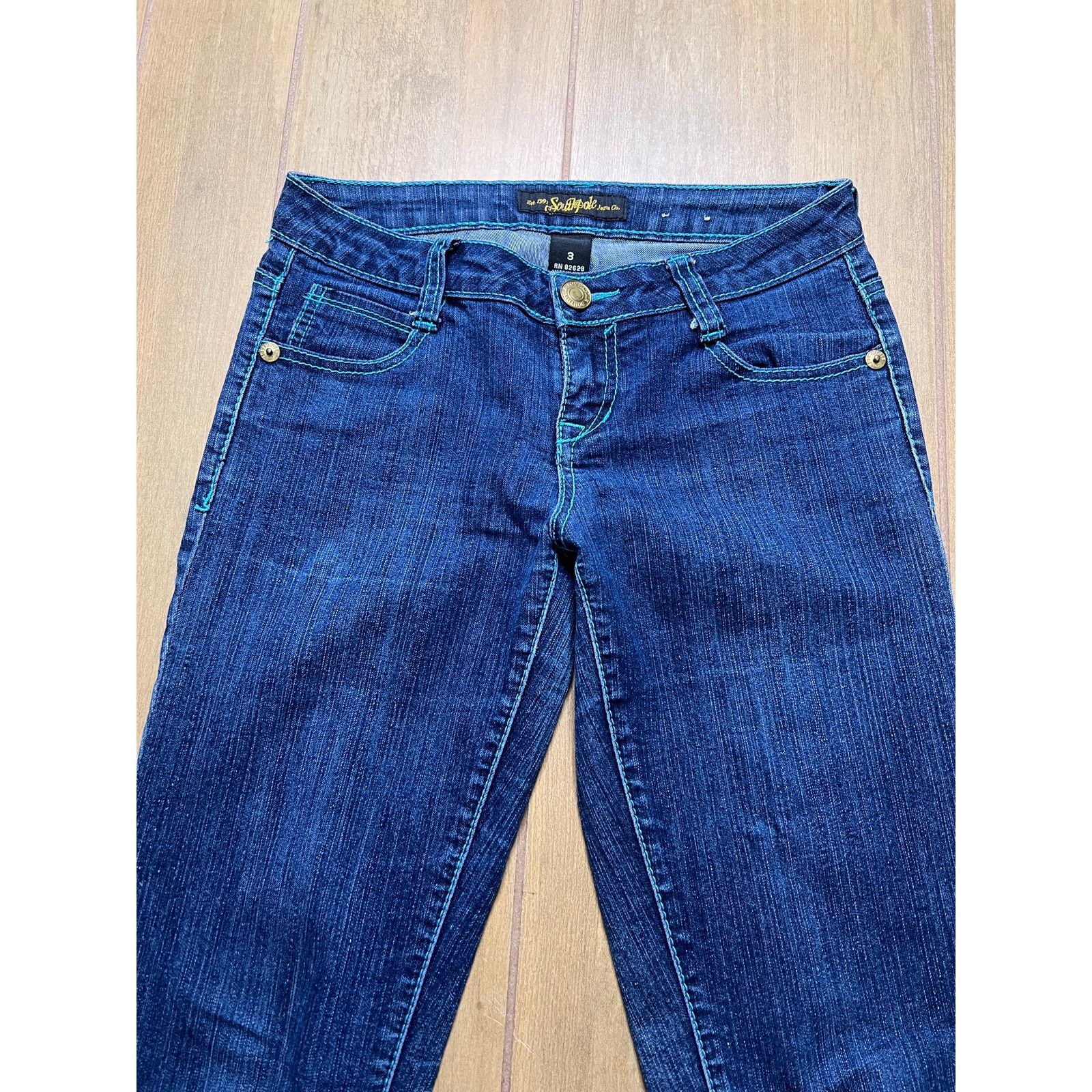 Southpole Southpole Jeans Womens Size 3 Embroidered Pocket Y2K 27x31 Size 27" / US 4 / IT 40 - 4 Thumbnail