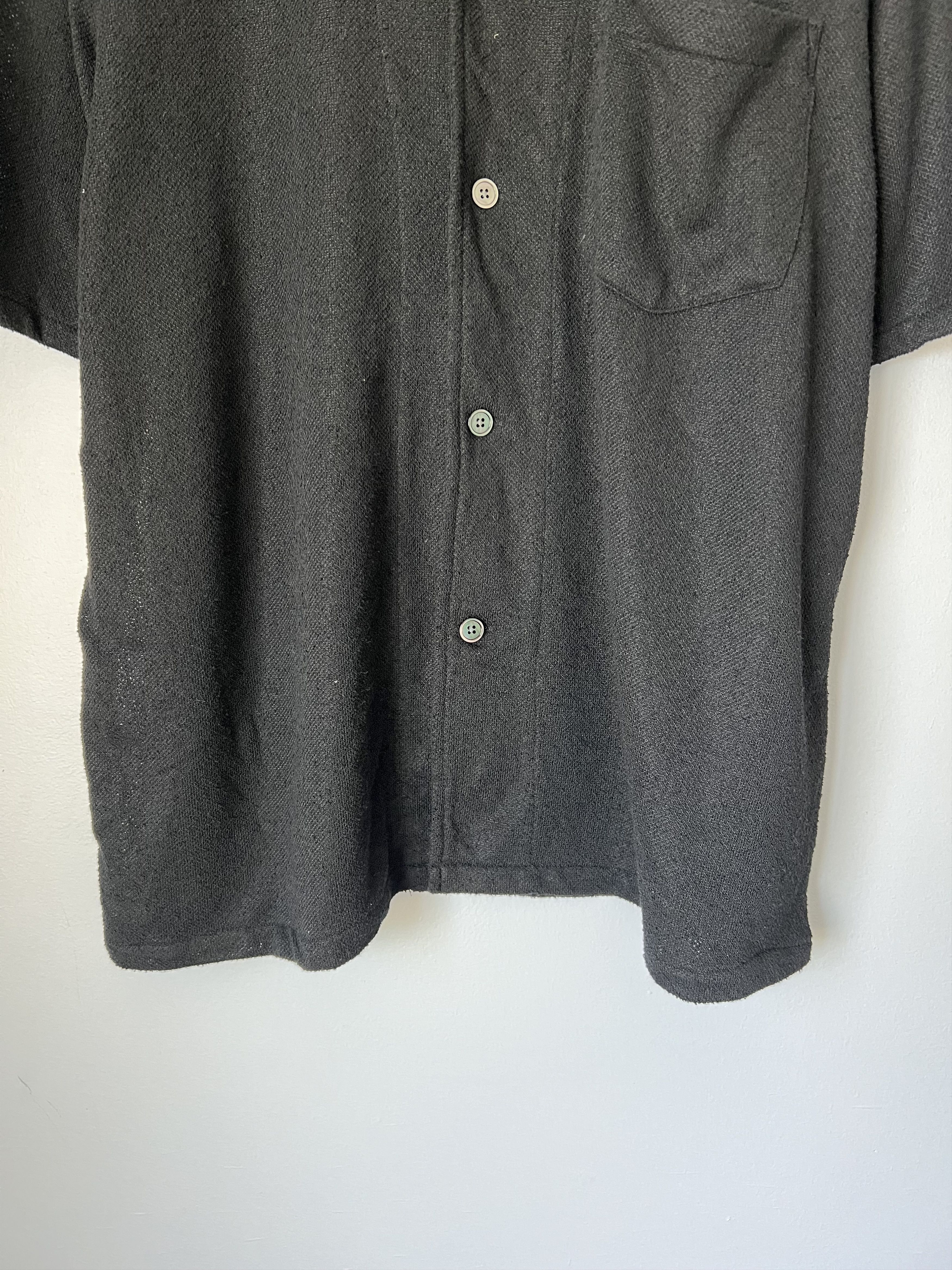 Our Legacy Our Legacy Box Shirt in Black Boucle Size US M / EU 48-50 / 2 - 3 Thumbnail