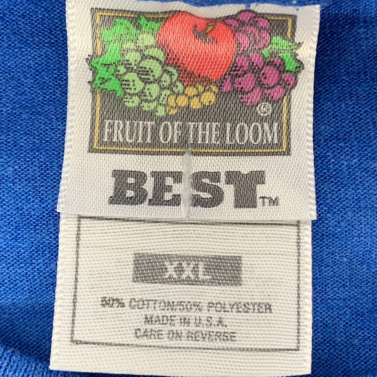 Fruit Of The Loom Vintage 90s Washington DC T Shirt Nations Capital Blue XXL Size US XXL / EU 58 / 5 - 5 Thumbnail