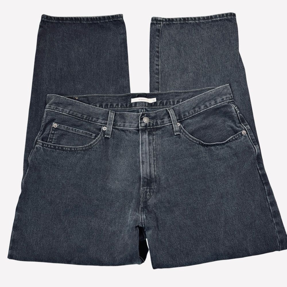 Levi's Levi's 94 Baggy Jeans In Black Stonewash Size 33 Size 33" - 4 Thumbnail