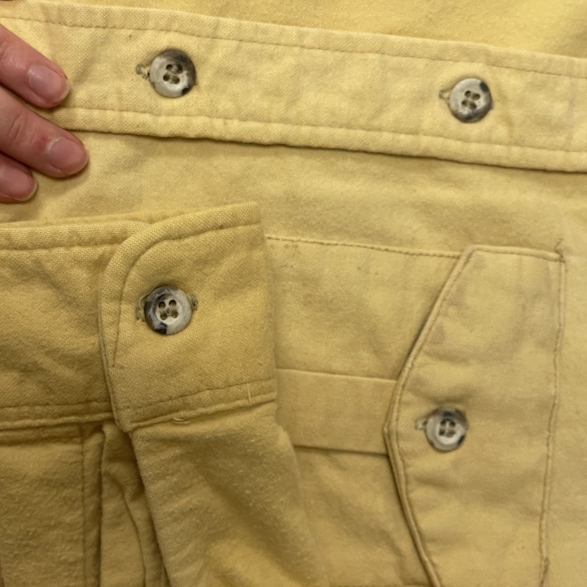 Sears Vtg Sears Fieldmaster Gold Beige HUNTING Outdoor Flannel Size US M / EU 48-50 / 2 - 6 Thumbnail