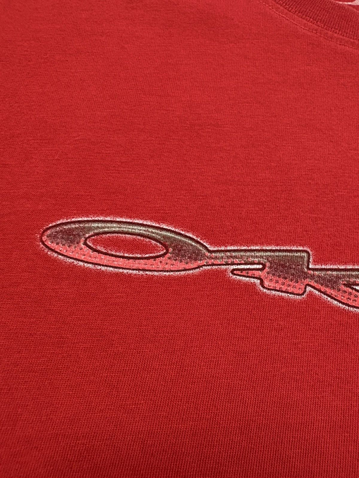 Oakley Oakley Vintage Red Spell Out T Shirt Hype Big Logo Y2K 00s Size US M / EU 48-50 / 2 - 12 Thumbnail