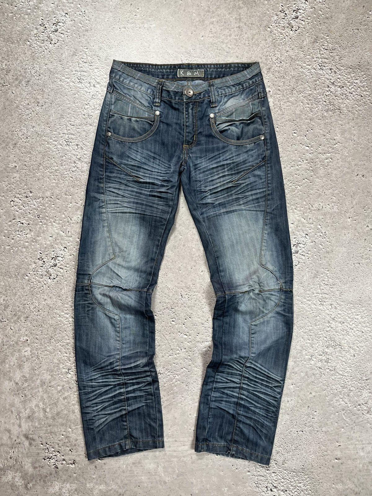 Other Y2K K&M Kosmo Lupo Distressed Jeans W30 Italy Streetwear Size US 30 / EU 46 - 11 Thumbnail