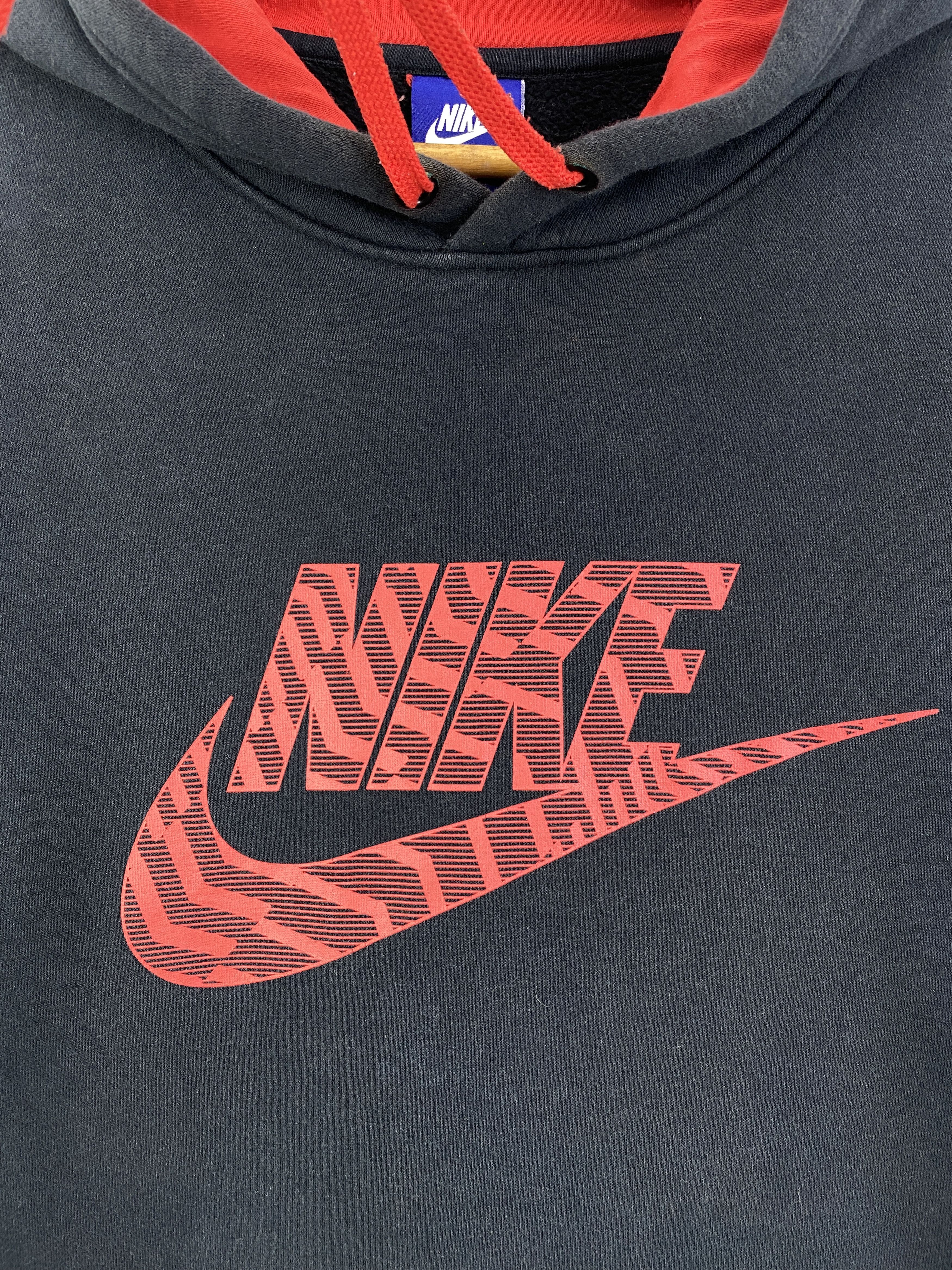 Nike Vintage Nike Central Logo Hoodie SH0121 Size US XL / EU 56 / 4 - 6 Thumbnail