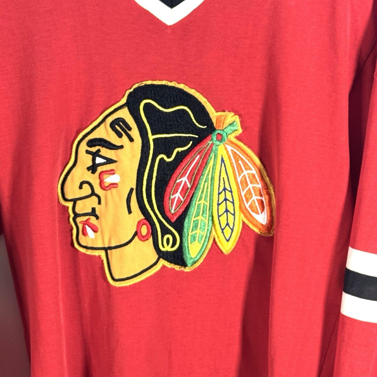 Other VTG 1980’s Chicago Blackhawks Jersey Sandow Sporting Knit S Size US S / EU 44-46 / 1 - 3 Thumbnail
