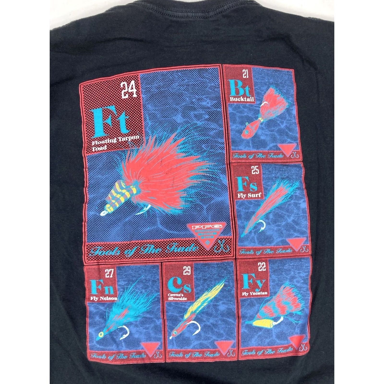 Vintage Columbia PFG Performance Fishing Gear Fish Graphic T-shirt Men Slim Medium Size US M / EU 48-50 / 2 - 2 Thumbnail