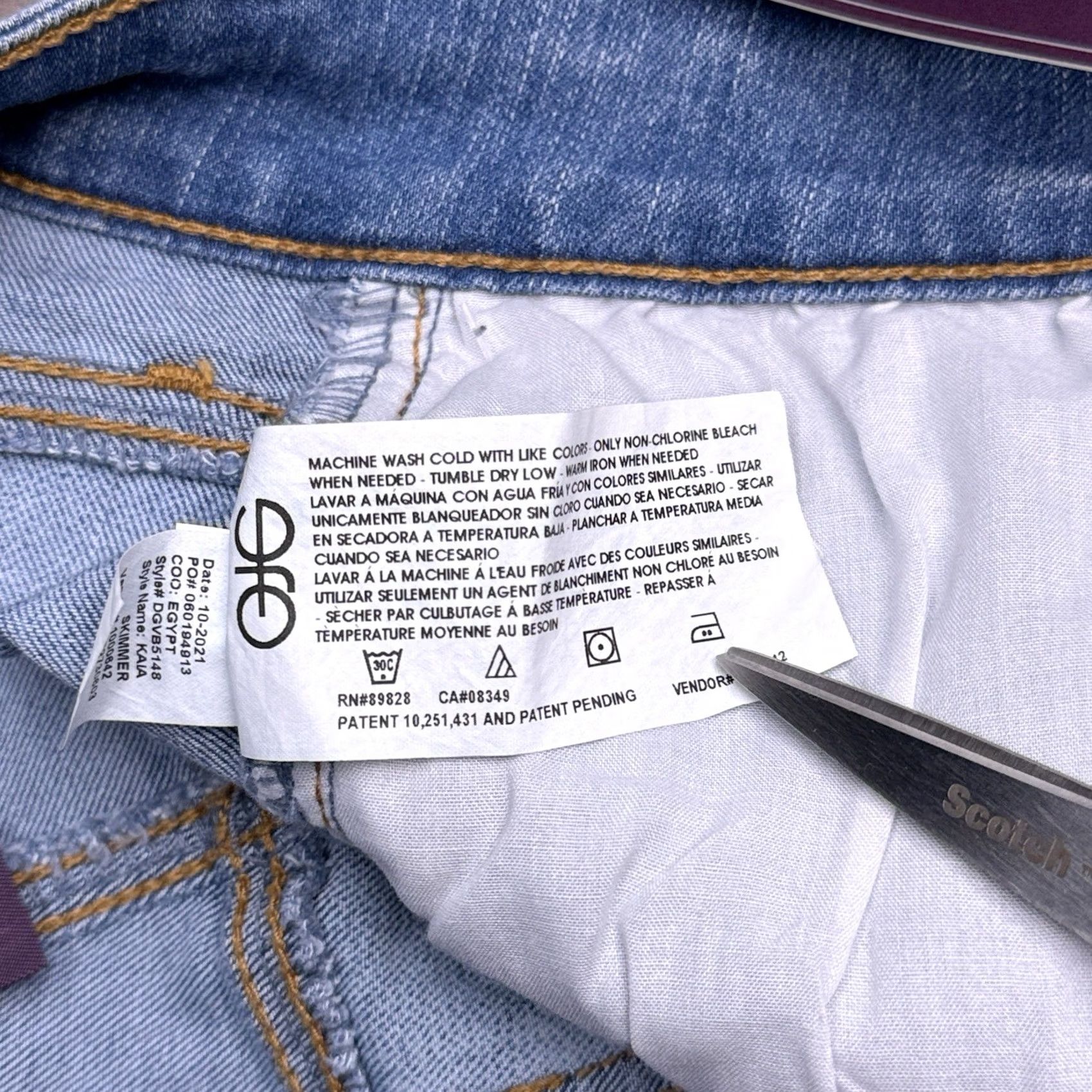 Gloria Vanderbilt Gloria Vanderbilt Kaia Skimmer Jeans Womens 6 Sanibel Mid Rise Stretch New Size 28" / US 6 / IT 42 - 7 Thumbnail