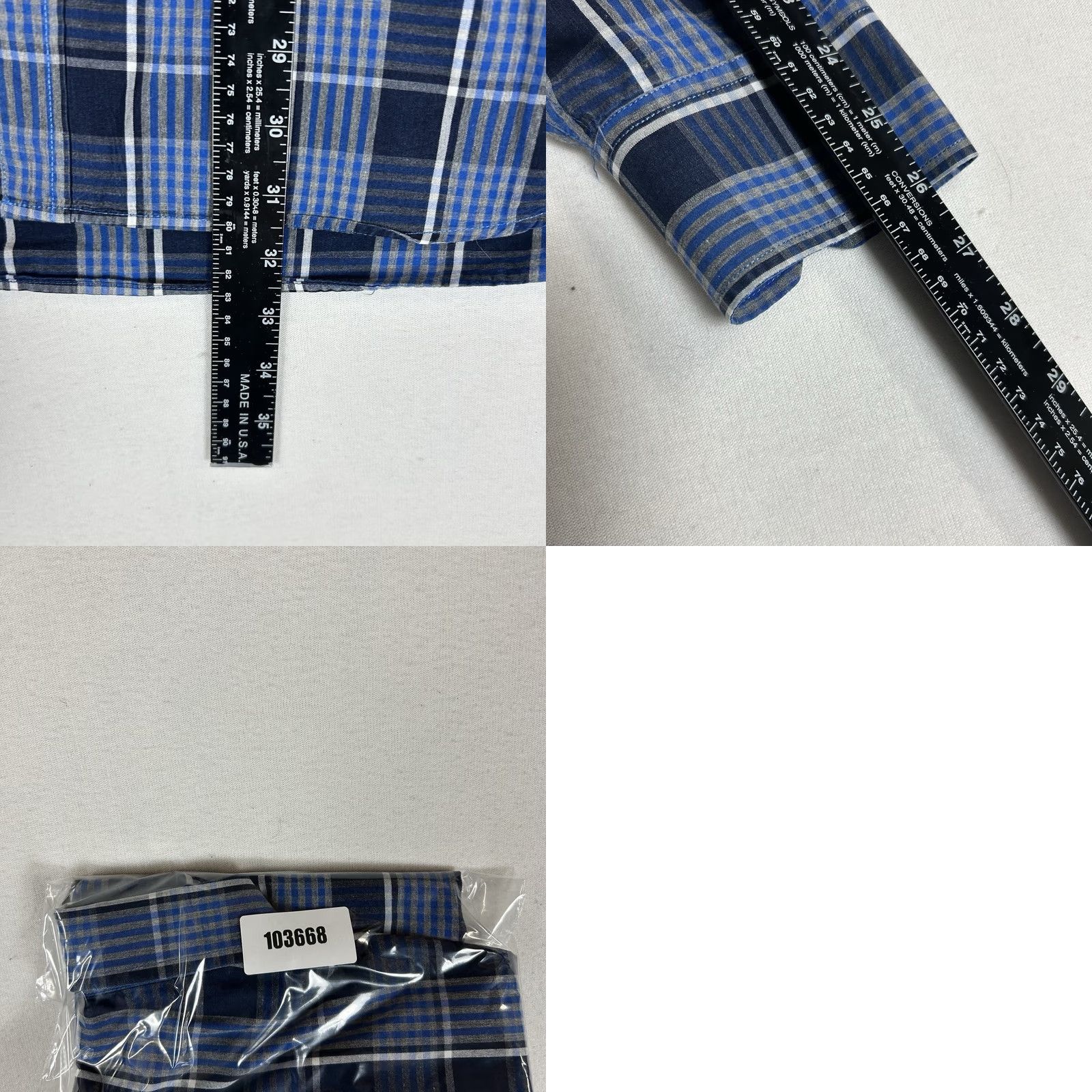 Southern Tide Southern Tide Button-Up Shirt Mens L Blue Plaid Long Sleeve Regular Fit Top Size US L / EU 52-54 / 3 - 8 Thumbnail