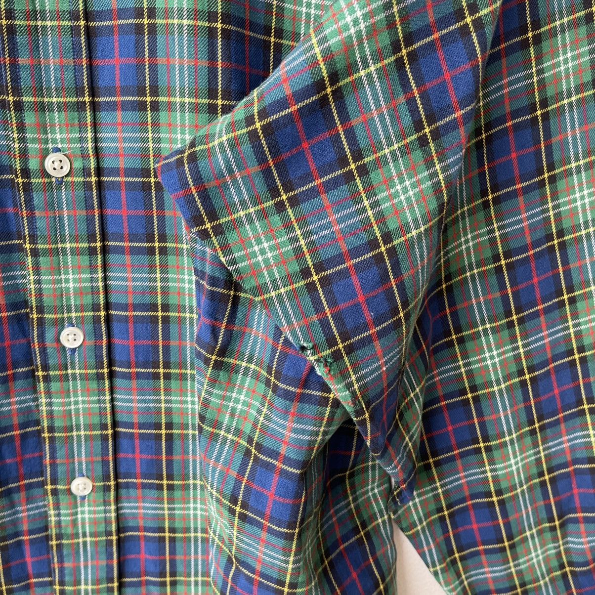Polo Ralph Lauren Vintage 90s Ralph Lauren "Blake" Plaid Shirt Thrashed Size US L / EU 52-54 / 3 - 4 Thumbnail