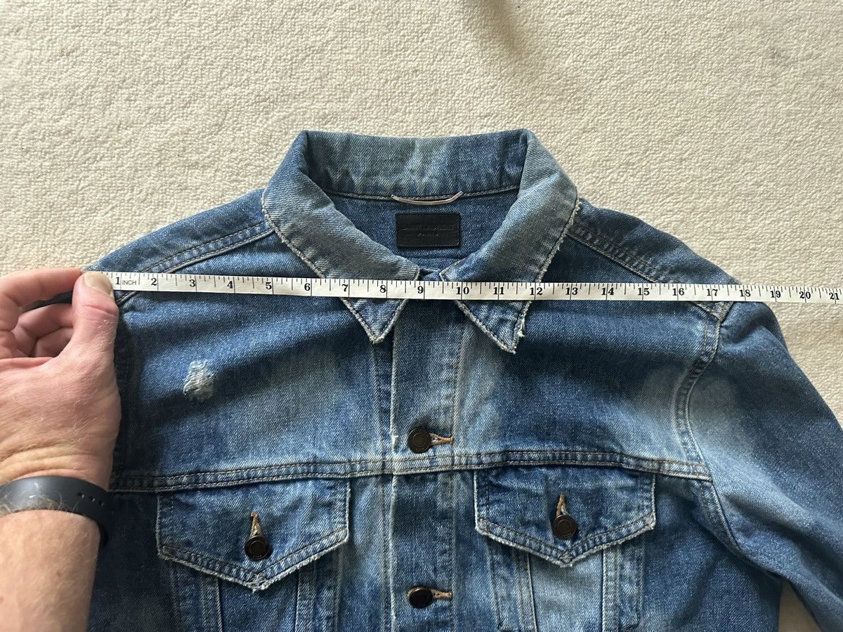 Saint Laurent Paris $1490 SS17 Saint Laurent Sweet Dreams studded denim jacket Size US L / EU 52-54 / 3 - 10 Thumbnail