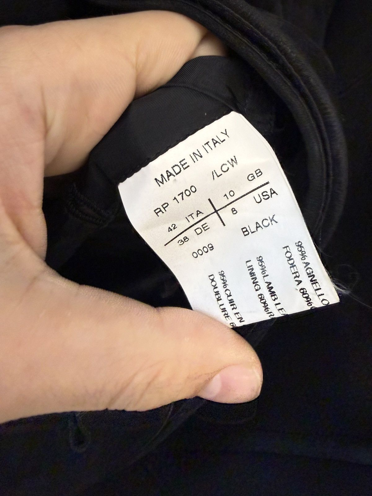 Rick Owens Rick Owens Spring 2010 ‘Release’ Black Calfskin Suede Jacket Size M / US 6-8 / IT 42-44 - 4 Thumbnail