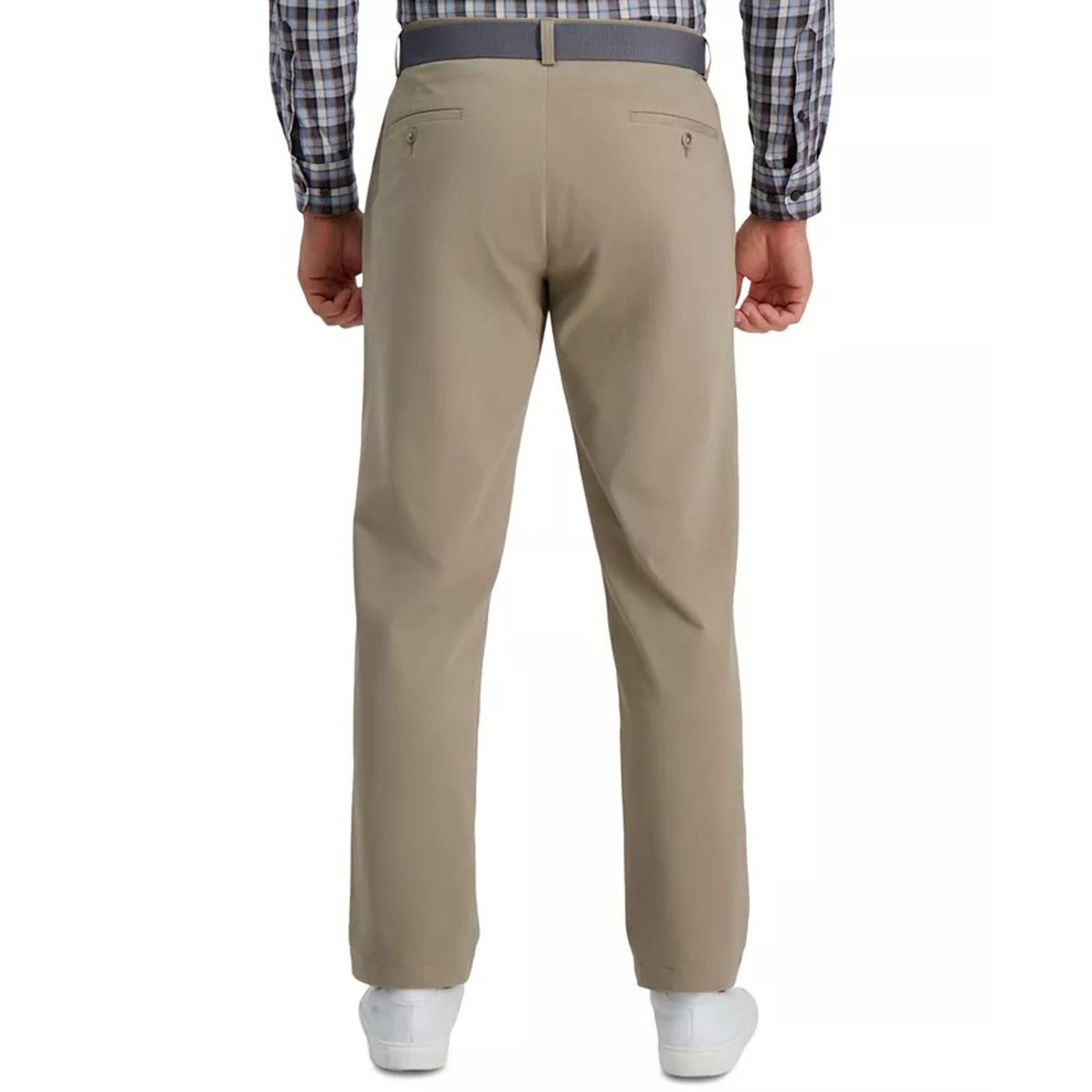 Haggar Haggar Men's Medium Khaki Soft Chino Dress Pants Size 34x29 Size US 34 / EU 50 - 2 Thumbnail