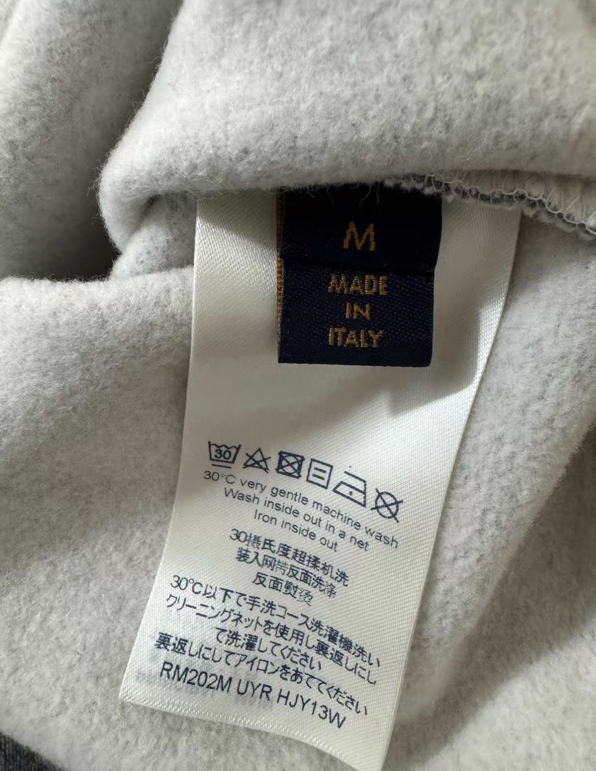 Louis Vuitton LOUIS VUITTON LV x NIGO Grey Alphabet Logo Sweatshirt J34 Size US M / EU 48-50 / 2 - 3 Thumbnail