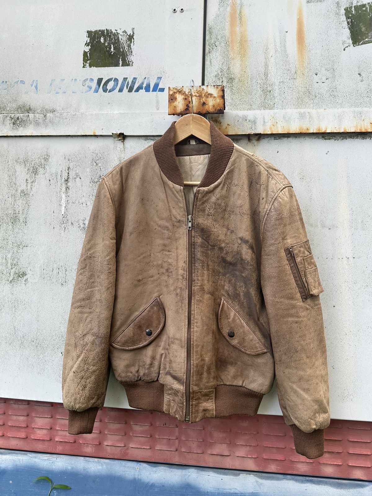 Vintage 👹Vintage Robert Copotoeh Brown Leather Jacket Size US S / EU 44-46 / 1 - 7 Thumbnail
