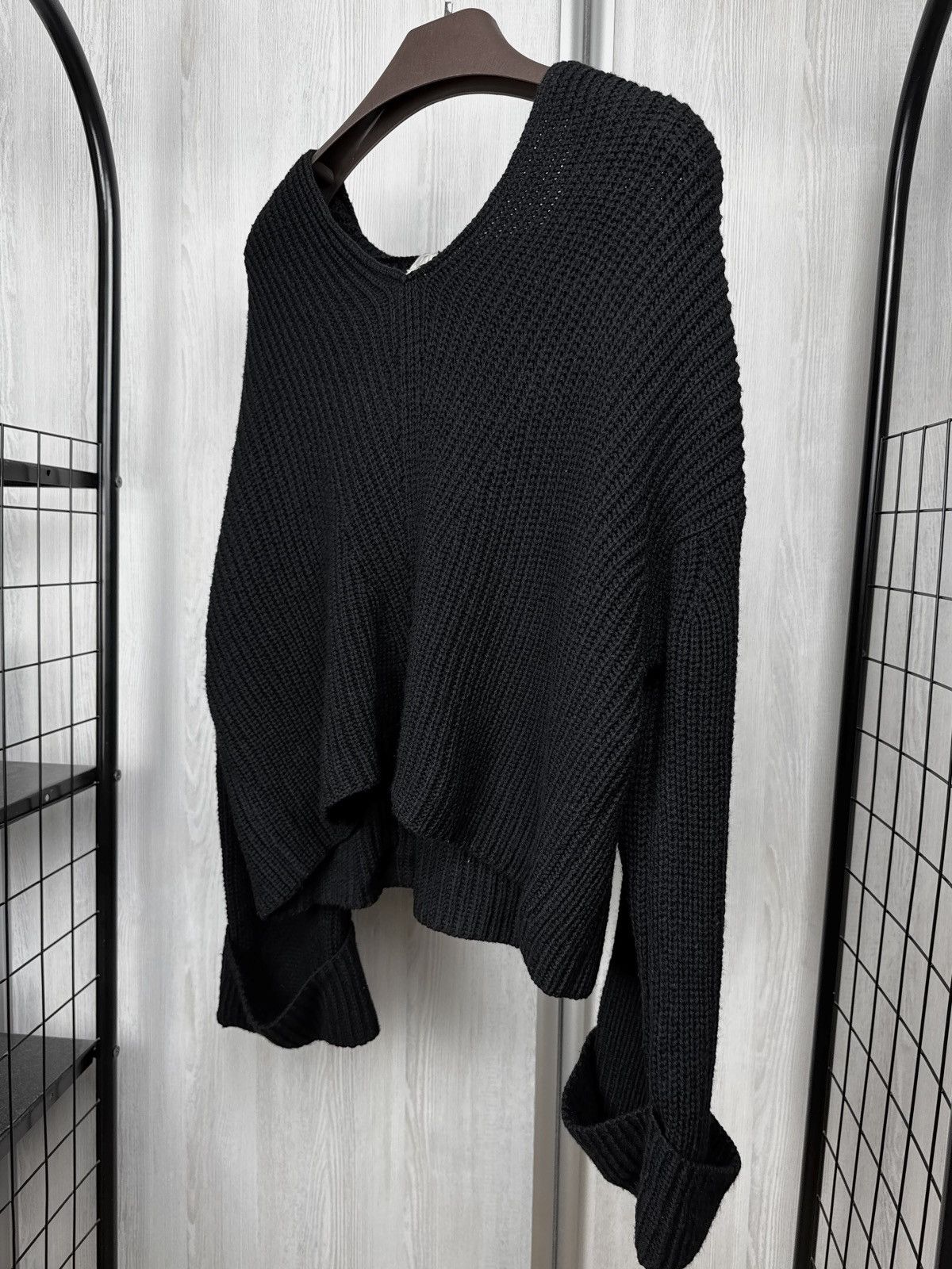 forte_forte forte_forte italy_inverno 2017 black knit oversized hoodie Size M / US 6-8 / IT 42-44 - 5 Thumbnail