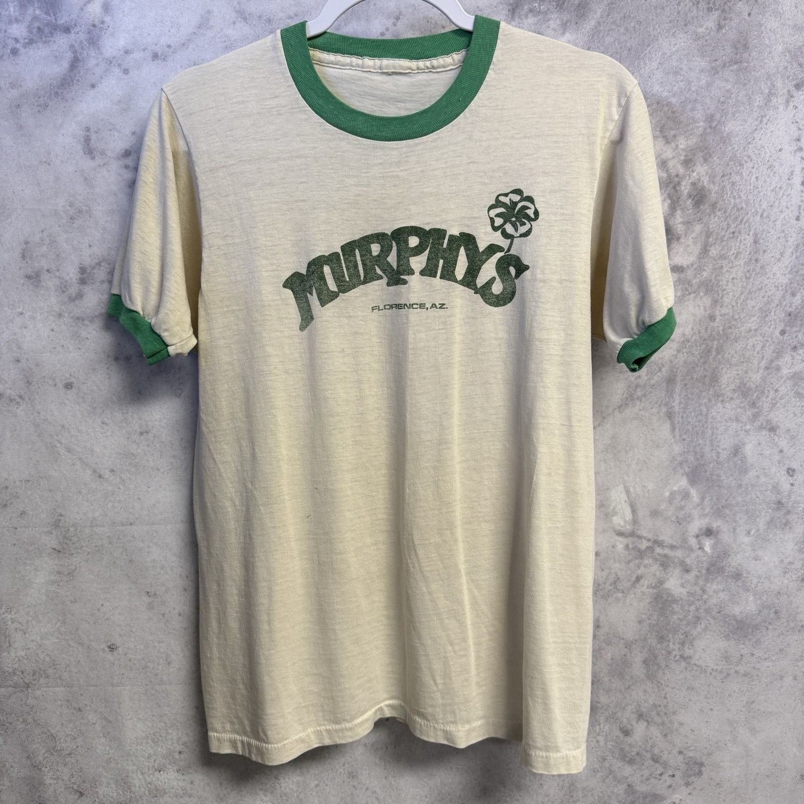 Vintage Vintage 80s Murphys Bar Shirt White Ringer Arizona Tourist Size US M / EU 48-50 / 2 - 2 Thumbnail