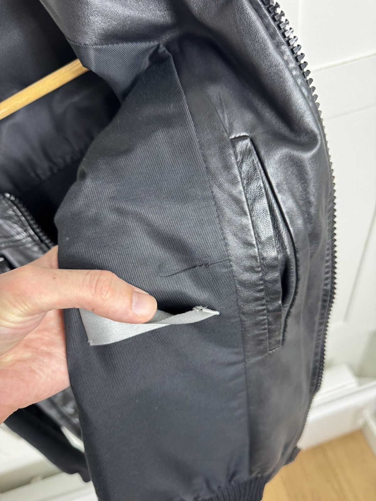 Dior × Hedi Slimane Dior Hedi Slimane FW05 Wool Leather Jacket Size US M / EU 48-50 / 2 - 9 Thumbnail