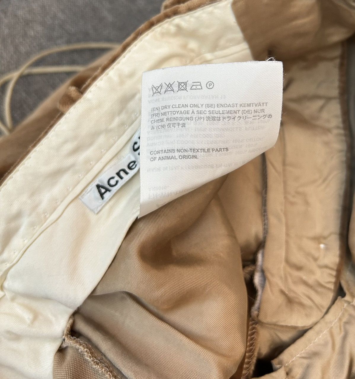 Acne Studios Acne Studios Brown Velvet Trousers Straight Leg Size 25" / US 0 / IT 36 - 7 Thumbnail