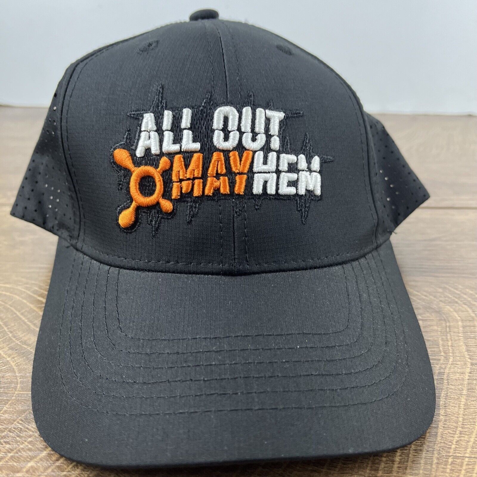Other Mayhem Hat All Out Mayhem Hat Black Adjustable Hat Black Adu Size ONE SIZE - 6 Thumbnail