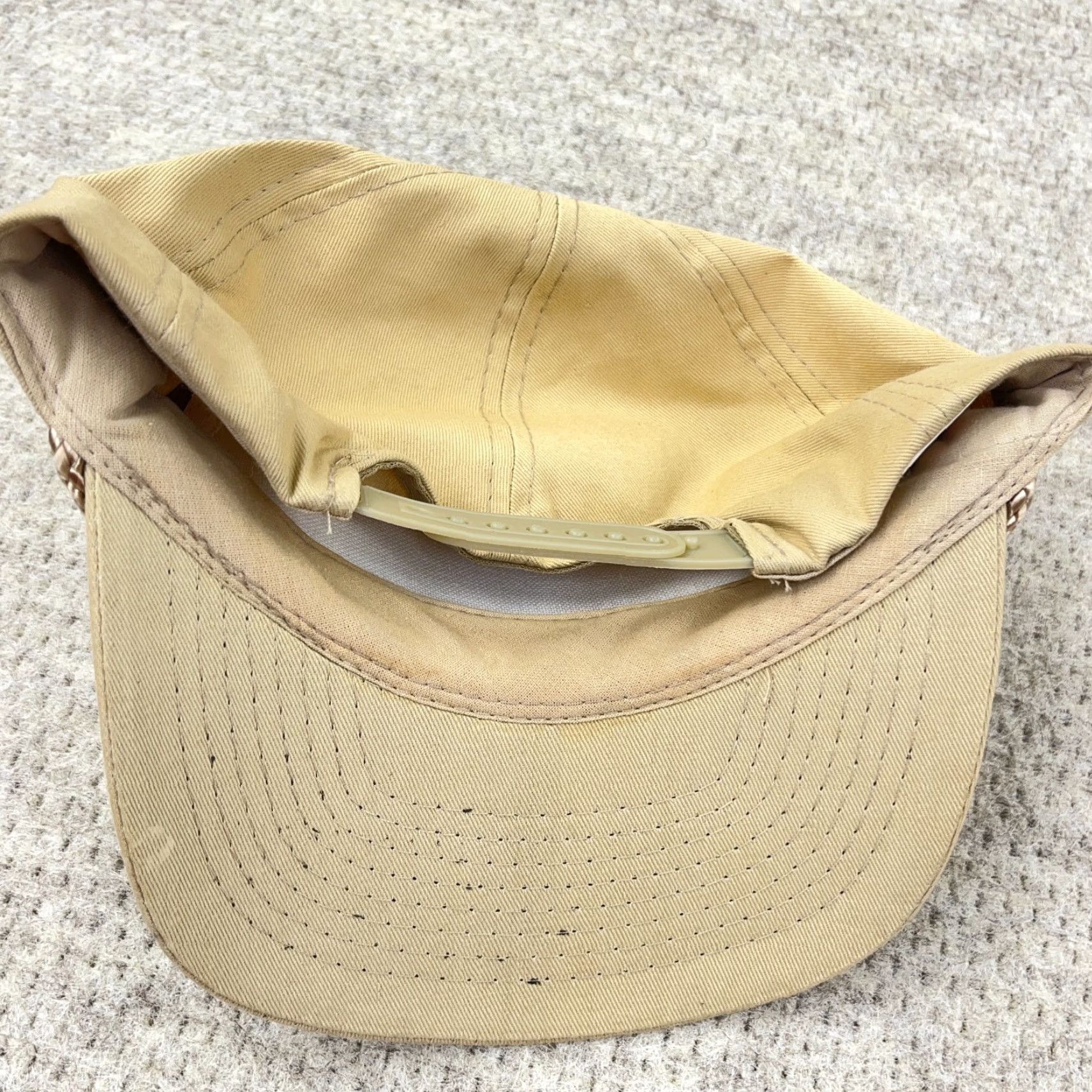 Roper VINTAGE Desiner Pro Fishing Trucker Hat Cap Snapback 90s Funny Joke Beige One Size Mens Size ONE SIZE - 7 Thumbnail