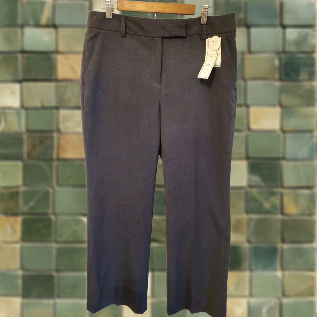 Charter Club Charter Club Tummy Slimming Wide Leg Pants Dark Grey Womens Sz 12 Office Size 34" / US 12 / IT 48 - 1 Thumbnail
