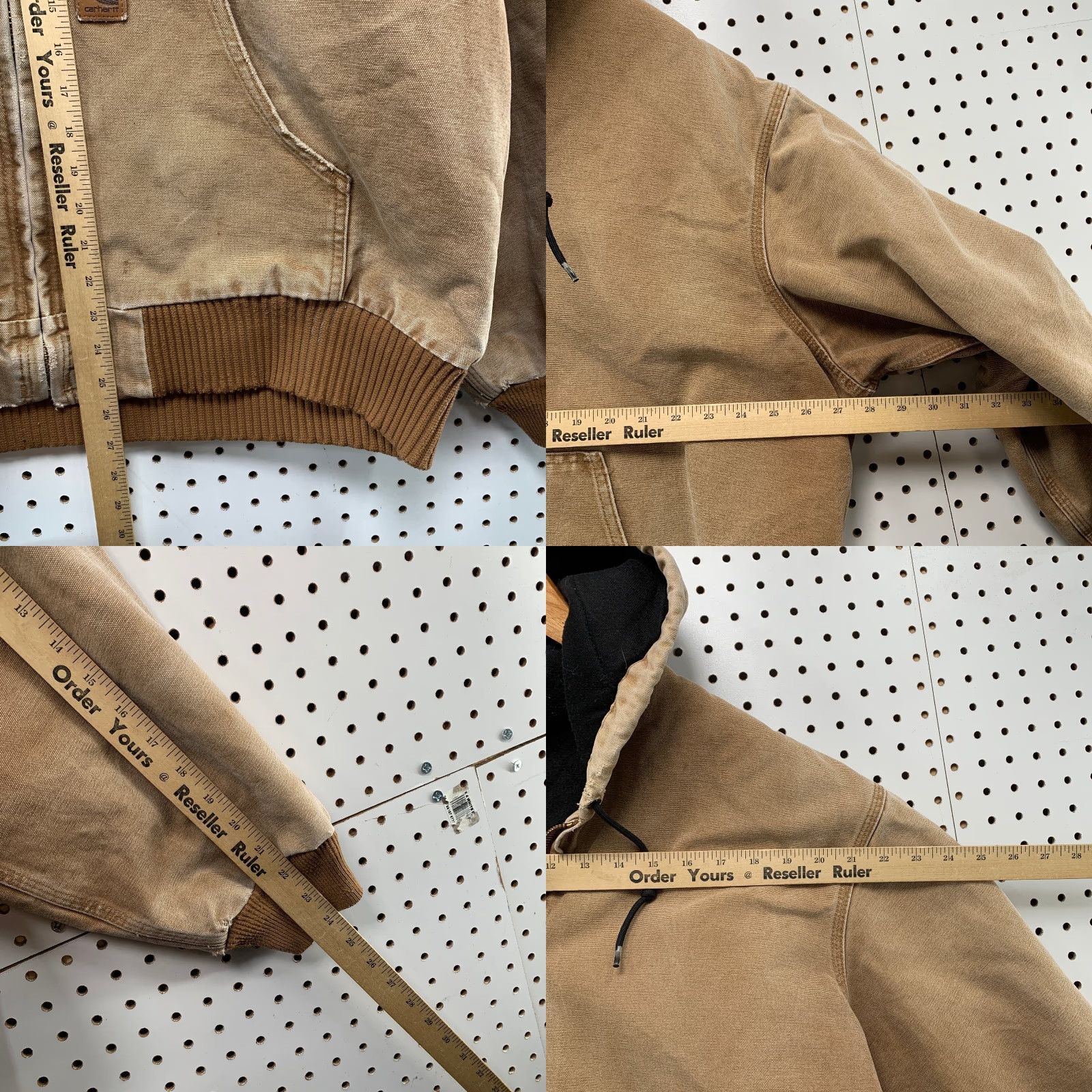 Carhartt VINTAGE Carhartt Jacket Mens XL Brown J130 Distressed Canvas Up Workwear Hooded Size US XL / EU 56 / 4 - 9 Thumbnail