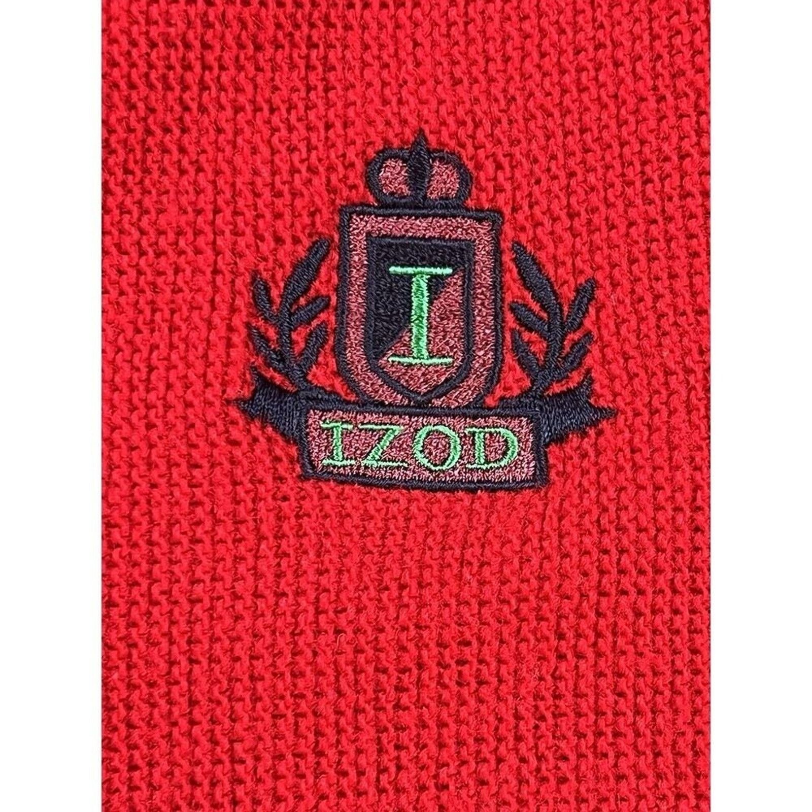 Izod Vintage Izod Grandpa Knit Red Cardigan Sweater Mens L Size US L / EU 52-54 / 3 - 2 Thumbnail