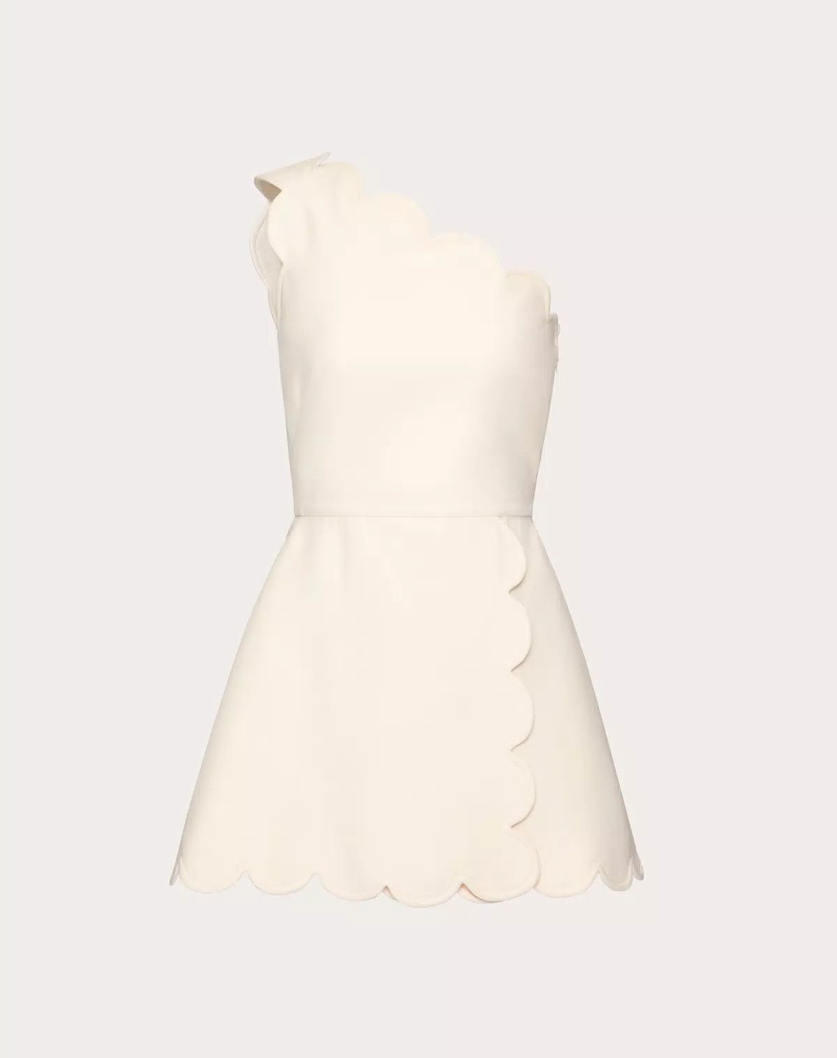 Valentino o1s1wg110426 Crepe Couture Short Dress in Ivory Size M / US 6-8 / IT 42-44 - 1 Thumbnail