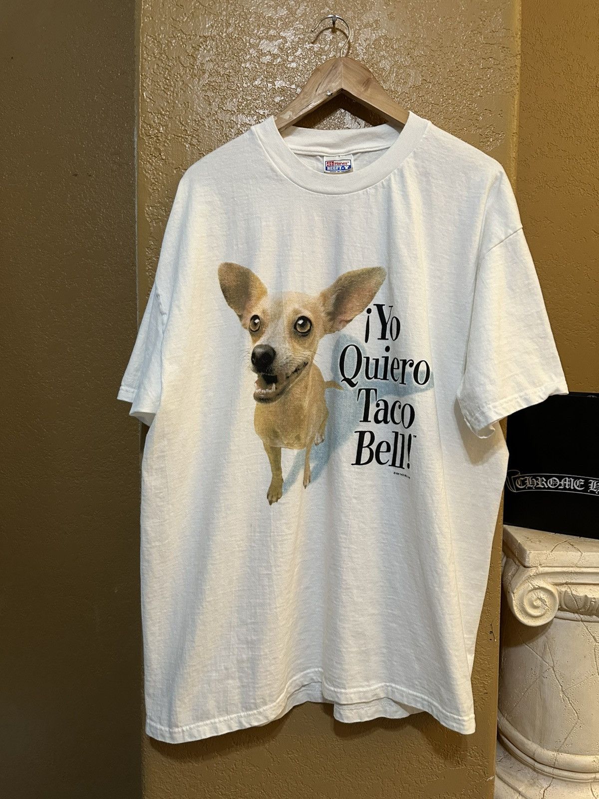 Vintage vintage 1998 Yo Quiero Taco Bell tee shirt xl Size US XL / EU 56 / 4 - 1 Thumbnail