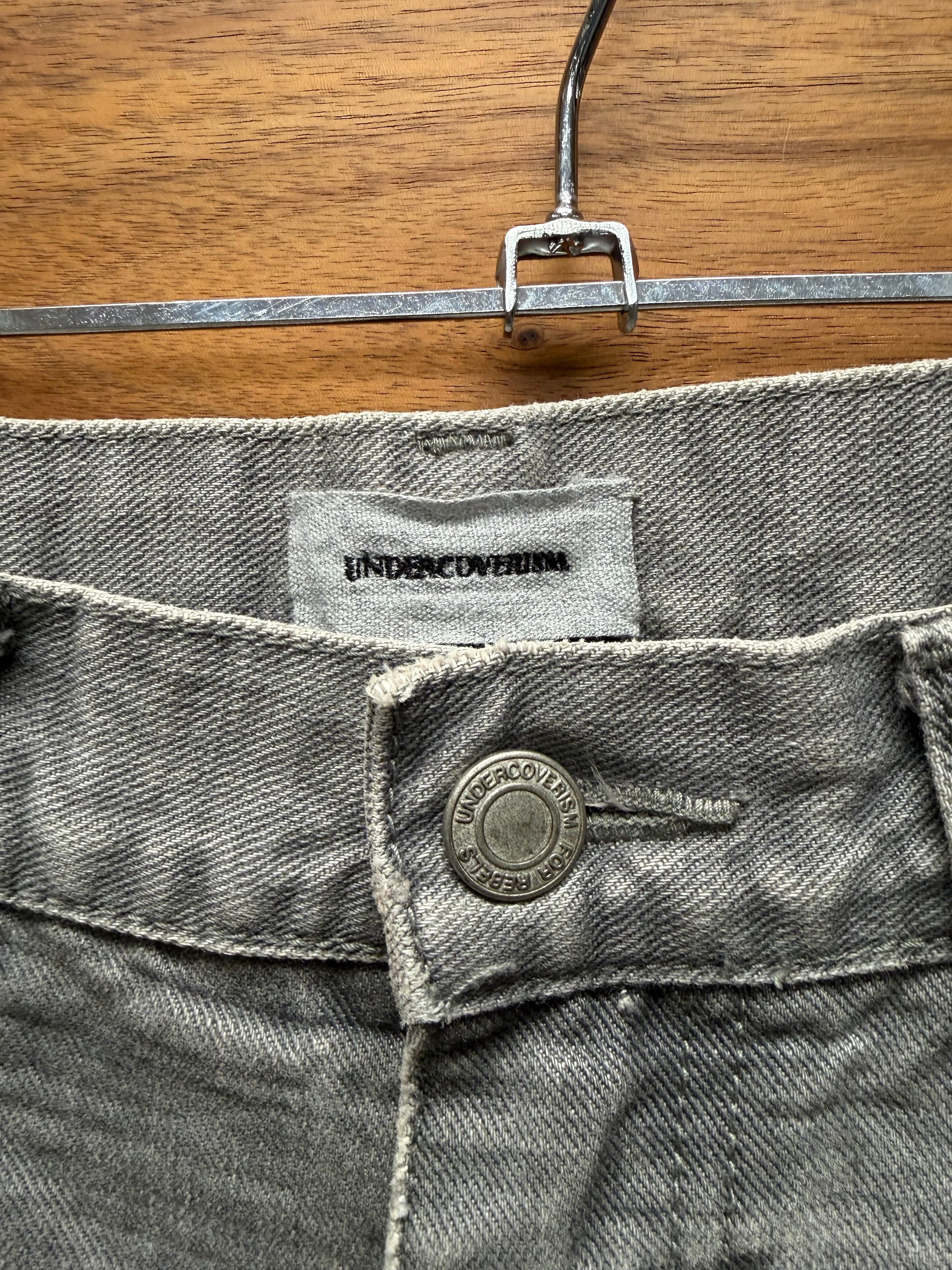 Undercover SS2012 Undercover ‘Thermal Knit’ Grey Hybrid Skinny Jeans Size US 30 / EU 46 - 3 Thumbnail