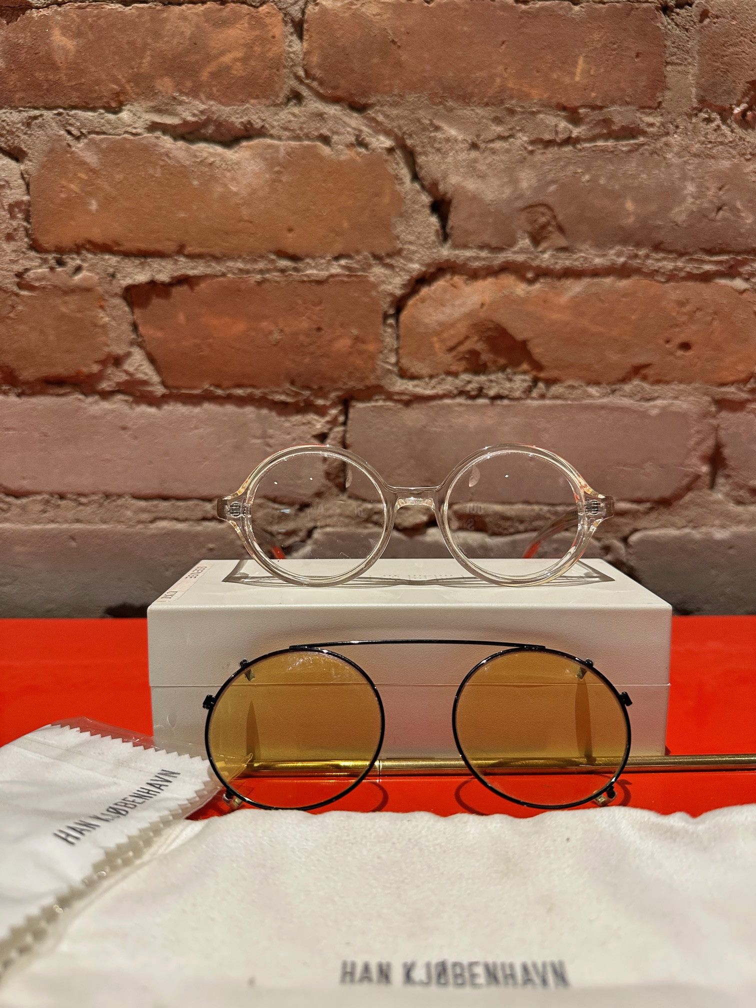 Han Kjobenhavn Han Kjøbenhavn Clear Clip-On DOC Sunglasses Size ONE SIZE - 3 Thumbnail